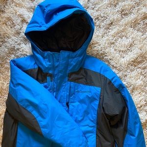 Youth size 8 Columbia waterproof hooded jacket
